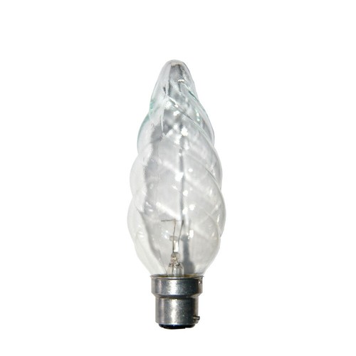 Osram 40W 230V BC B22 50mm Twisted Clear Large Candle - 第 1/1 張圖片