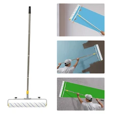 Large Paint Roller Adjustable Roller Frame Extension Poles 3 Roller Brushes Kit