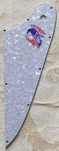 For Gibson Firebird Style Guitar Pickguard Logo,4 Ply White Pearl