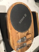 Slate Cheese Cutting Board Rotari TrentoDoc Engraved