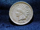 1864  INDIAN HEAD CENT  VG DETAILS RIM NICKS