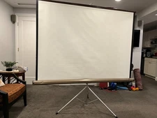 Vintage Da-Lite Challenger Retractable Projector Screen 66 x 66 inch