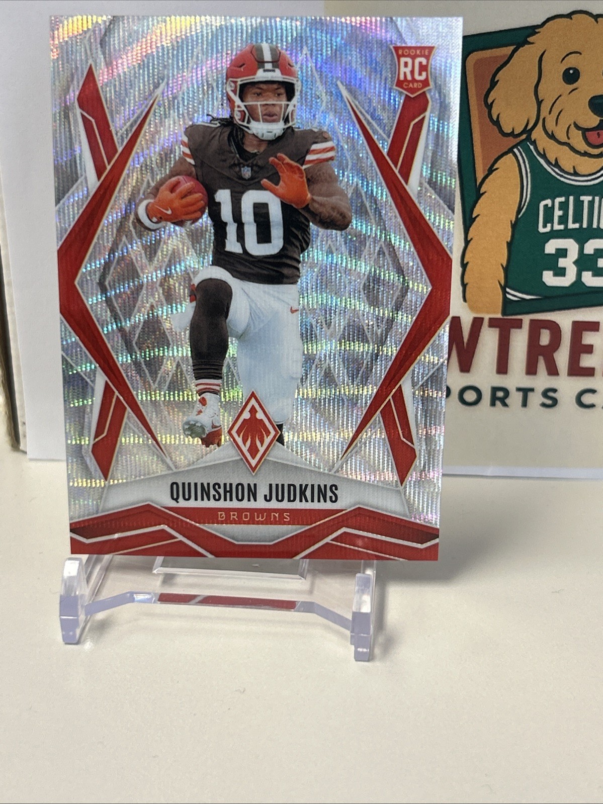 2025 Panini Phoenix Quinshon Judkins RC #191 Silver Wave /199 Cleveland Browns