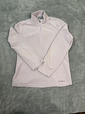 Eddie Bauer Women's Long Sleeve Polar Fleece Quarter Zip Pullover Medium S