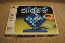 Vintage 1980 Slide 5 Game Milton Bradley No. 4016 Made in USA