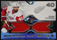 2021-22 SPx Winning Materials Henrik Zetterberg WM-HZ Detroit Red Wings Jersey