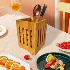 Chopsticks Drying Rack Bamboo Chopsticks Holder Large Capacity Storage Drainer