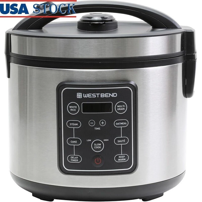 20 Cup Rice Cooker Programmable Multi Cooker 9 Presets Delay Start Keep Warm New