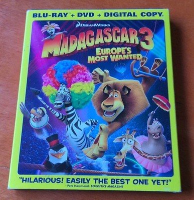 Madagascar 3 Europe's Most Wanted Blu-ray Hans Zimmer  Eric Darnell  DreamWorks