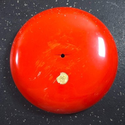 UNMARKED Fire Alarm Bell 10'' Red Industrial Alarm Gong Used Paint Fair Red