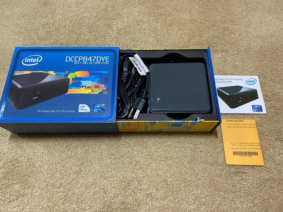 Intel DCCP847DYE Next Unit of Computing NUC Mini PC Dual Core Celeron HDMI - Image 2 of 4