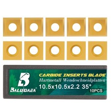 HM Wendeplatten 10,5x10,5x2,2 mm-35&deg; Wendemesser 10 St&uuml;ck