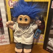 Troll Doll Kidz Blue Hair With Doctor Outfit Soft Body Nursing Nurse 14  wTag