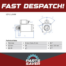 Motor De Arranque Se Adapta a Jeep Renegade 2.0D 2015 en EBT Bosch Calidad Superior Garantizada