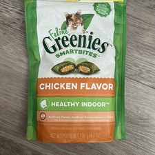Greenies Smartbites Cat Treats Chicken Flavor 4.6 oz Indoor Health