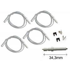 KIT 4PZ CANDELETTE SCINTILLA PIANI COTTURA ARISTON 343MM FRANKE SMEG NARDI