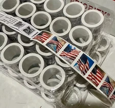 2024 (10) ROLLS POSTAGE (100)US FOREVER STAMPS Flags USPS@**FREE SHIPPING**2024