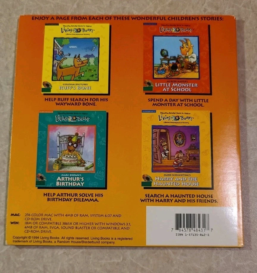 Living books A Random House Volume 2 Broderbund Company WIN & MAC Arthur - Image 2 of 2