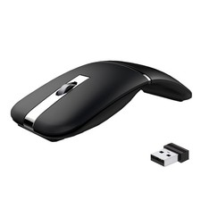Bluetooth Wireless Arc Travel Mouse, Dual Model 2.4G BT5.1 Rotating Foldabl...