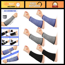 3 Pairs Cut Resistant Arm Protectors for Thin Skin, Bruising Burns - 7.9" Slee