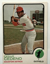 1973 O-Pee-Chee OPC Cesar Cedeno Houston Astros #290 Baseball Card EX-MT