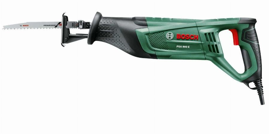 Scie sabre Bosch PSA 900 E outil de découpe bois et métal avec guide de butée réglable