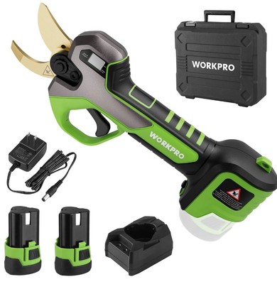 12V Electric Pruning Shears  Cordless Tree Pruner With 2 Batteries/Charger  New