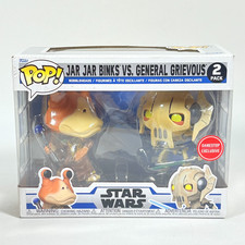 Funko Pop! Disney Star Wars Jar Jar Binks VS General Grievous 2 Pack GameStop EX