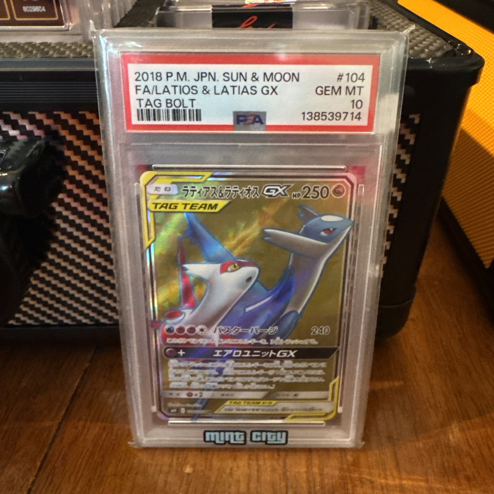 Pokemon Latias & Latios GX Tag Bolt Japanese Full Art #104 PSA 10 Gem Mint