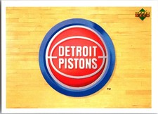 1991-92 Upper Deck International Italian Team Logo: Detroit Pistons