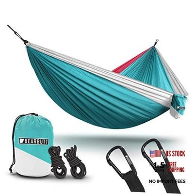 Double Hammock by  Sky Blue / Pink / White