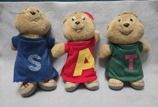 Vintage Avin And The Chipmunks Plush Dolls Set Of 3