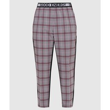 NWT Marina Rinaldi Radiante Black Plaid Pants...