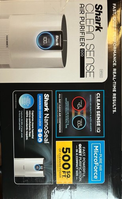 #ad NEW Shark HP102 Clean Sense IQ Air Purifier 500 Sq Ft True HEPA Sealed Box $75.00