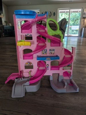 Little People Wheelies Pink Stand N' Play RampWay VTG Fisher Price No Cars