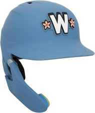 CJ Abrams Nationals GU #5 Blue City Connect Helmet vs Phillies on March 29, 2025