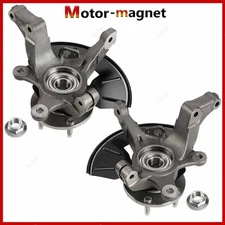 Pair Front Knuckle & Wheel Hub Bearing for 2005-2012 Ford Escape Tribute Mariner