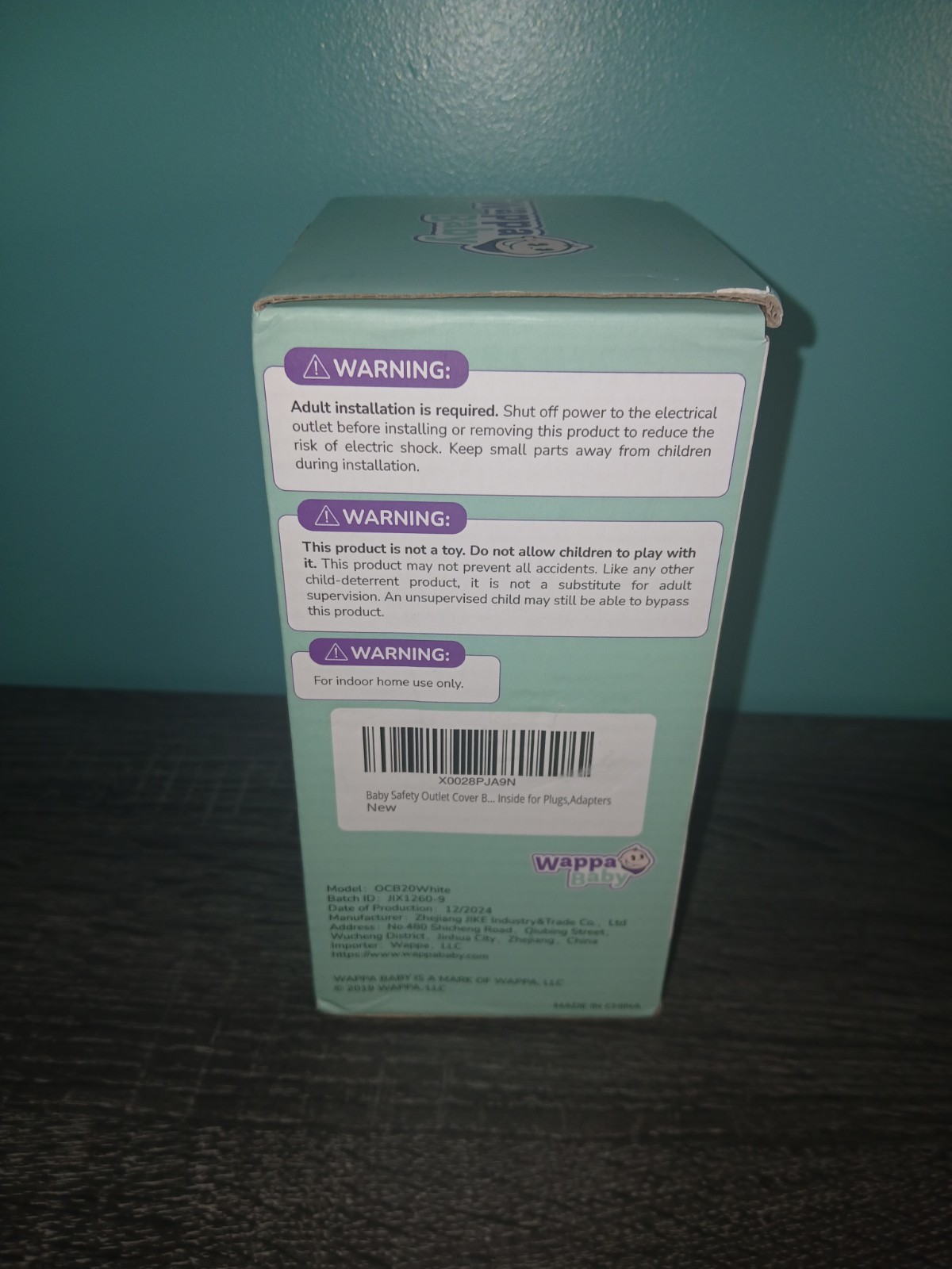 Wappa Baby Double Lock Safety Outlet Cover With Two Switch Plate Covers