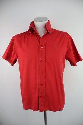 TOMMY HILFIGER DENIM HERREN KURZARM HEMD GR M MAN SHIRT VINTAGE CASUAL