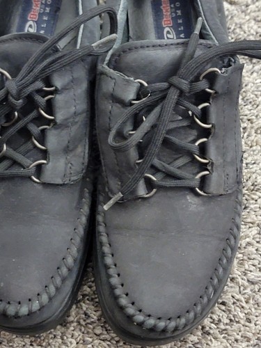 Dexter USA Walk Mocs Shoes Women's Sz 7.5M Leather Lace Up Black - Picture 6 of 14