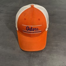 The Game Gators Snapback Hat Trucker Orange White University of Florida Mesh Cap