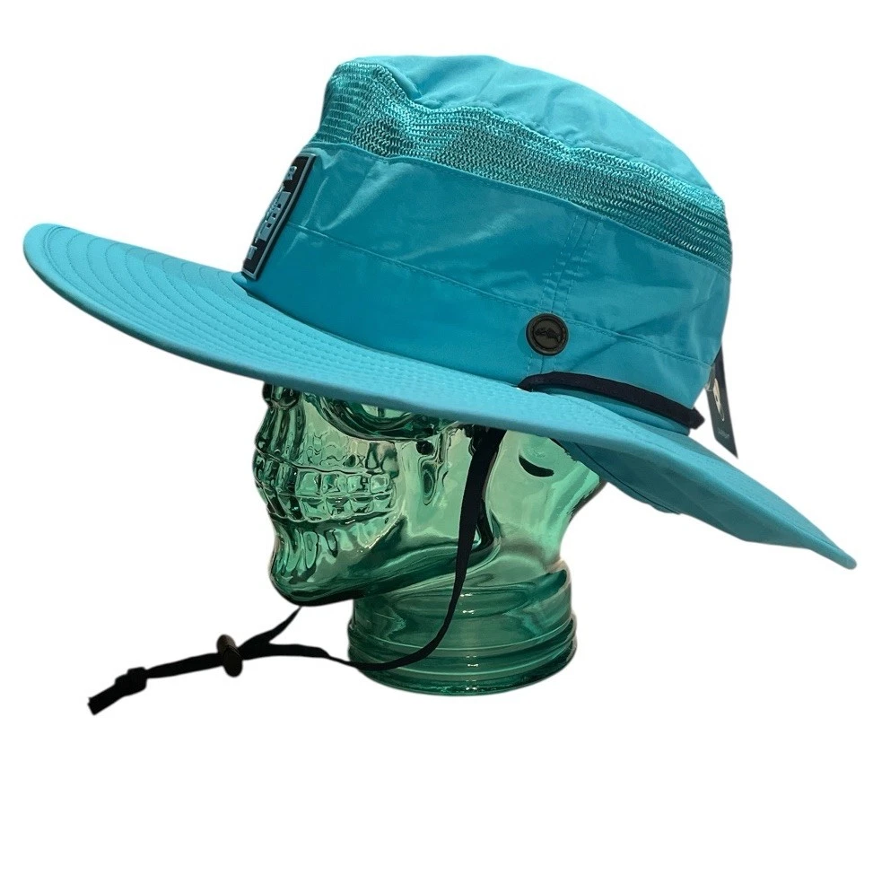 New! Silver Bait Bucket Hat Cap Unisex Performance Fishing UPF 50, Neck Cover