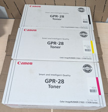 NEW SET OF 3 Canon GPR-28 Black,Yellow Magenta Toner