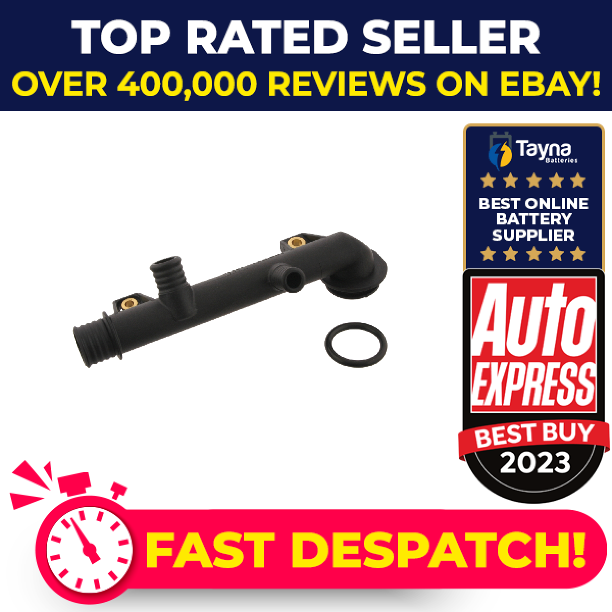 Coolant Flange / Pipe 28430 Febi Water 11531714738 Genuine Quality Guaranteed
