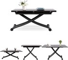 Height Adjustable Coffee Table, Modern Expandable Dining Table,Save Space Table