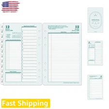 Paper Planner Refill Compact 2 Pages Daily Jan 2026-Dec 2026