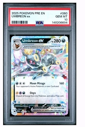 Pokemon Umbreon EX 060/131 Prismatic Evolutions Double Rare Psa10