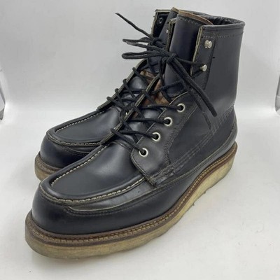 RedWing Boots 90s 1952 Irish Setter 50th Anniversary Leather Black Size 9E