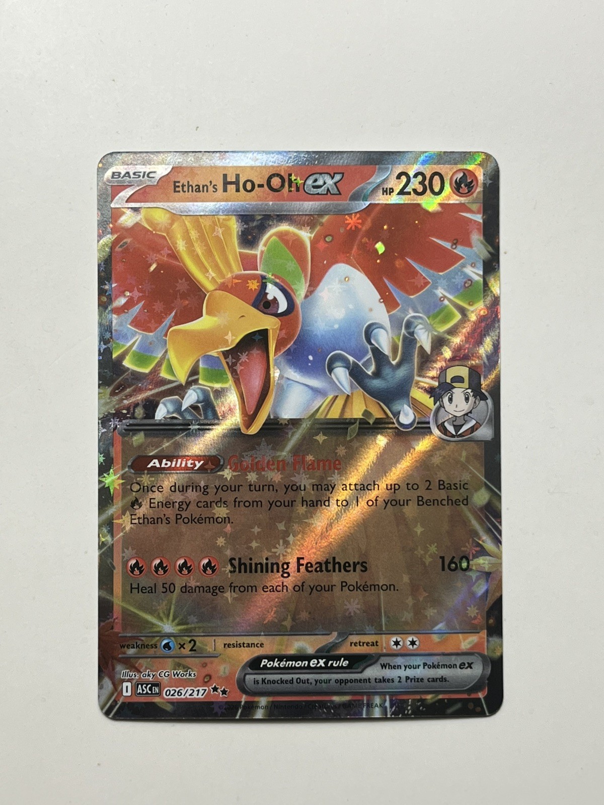 Ethan's Ho-Oh EX 26/217 Ascended Heroes Pokemon