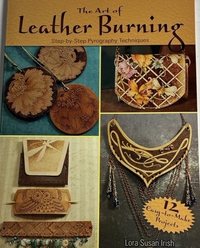 Dover Publications Leather Burning Step-by-Step Techniques Instructional Book